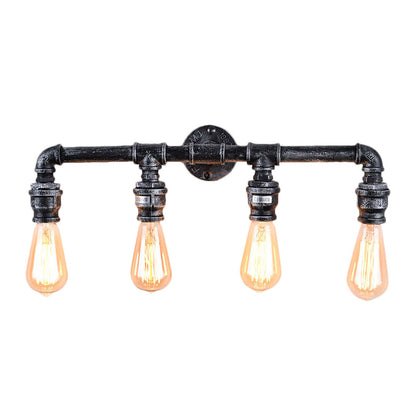 Eden Your Space with Industrial Charm: The 4-Bulb Industrial Wall Sconce
