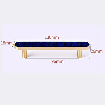 Brass and Acrylic Cabinet Handles – Colorful European Wardrobe Pulls for Furniture (96/128mm Hole Distance)