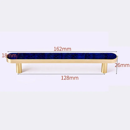 Brass and Acrylic Cabinet Handles – Colorful European Wardrobe Pulls for Furniture (96/128mm Hole Distance)