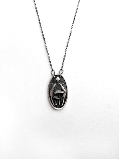 Mushrooms in the Forest Necklaces